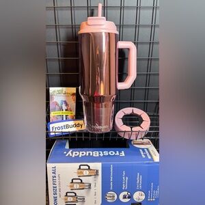 FrostBuddy Mademoiselle Thicc Buddy 40oz w/ LipBalm & KeyRing Handle NIB / NWT